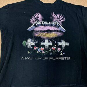 Metallica Master of Puppets Short Sleeve Graphic T-Shirt Large Cotton On Band